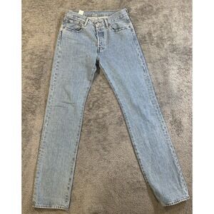 Levis 501 Men's Jeans 31x36 Blue Denim Button Fly Straight Leg 5 Pocket Classic